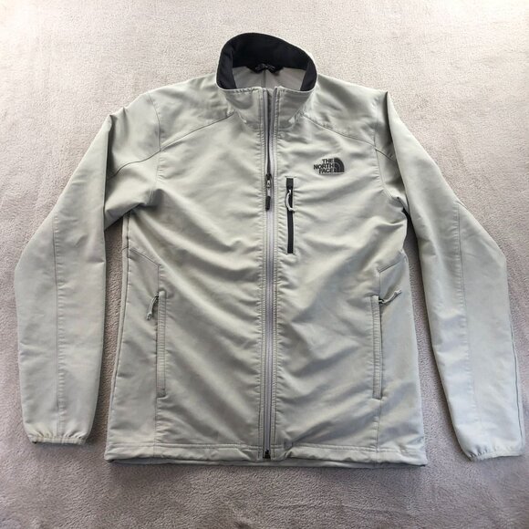 The North Face Mens Winbreaker Jacket Medium Full Zip Apex Nimble Windwall Gray - Picture 16 of 16